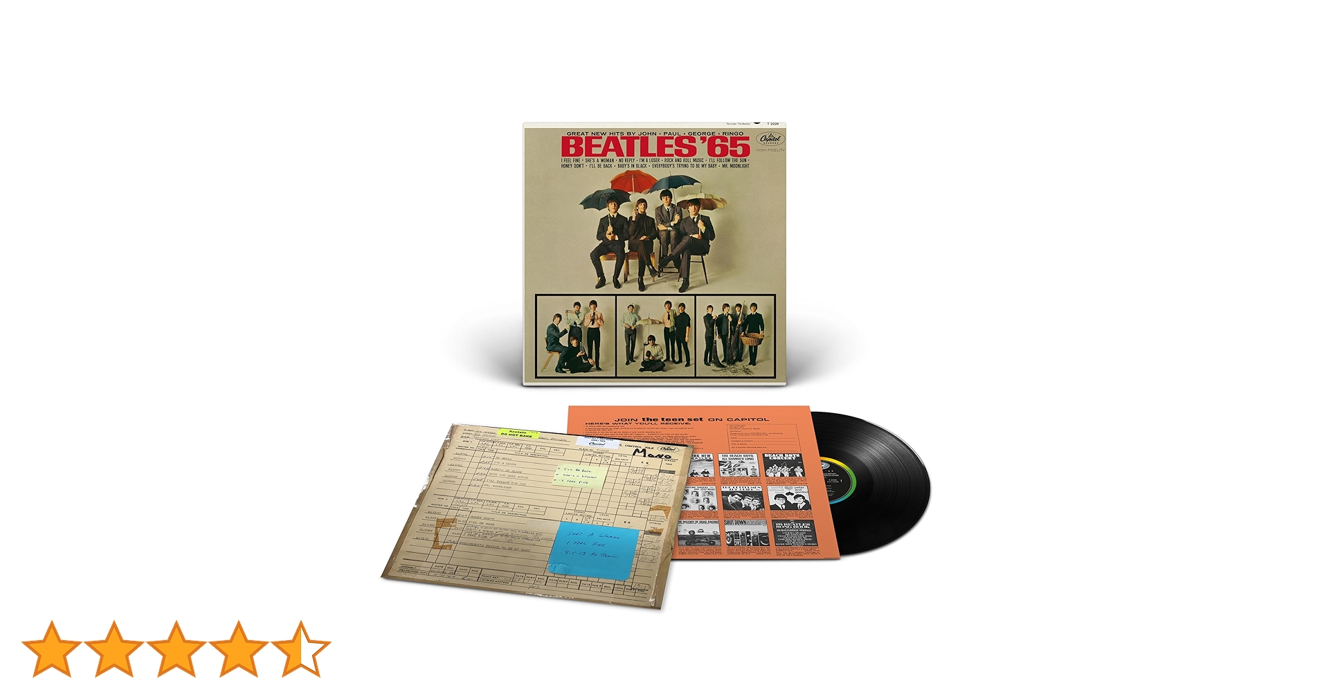 ビートルズ'65　LP盤【ビートルズ】 Amazon.co.jp: ビートルズ・フォー・セール ビートルズ65[ザ